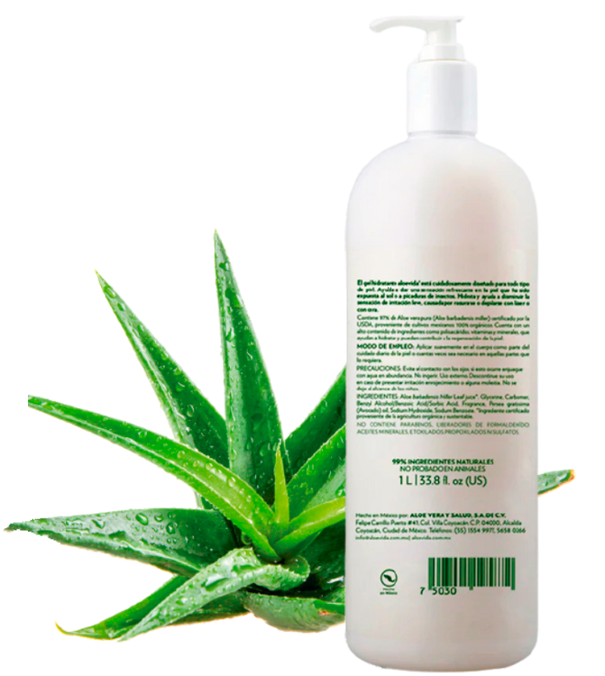 Producto Aloevida atrás